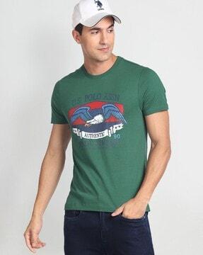 men printed extra slim fit crew-neck t-shirt