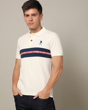 men printed extra slim fit polo t-shirt