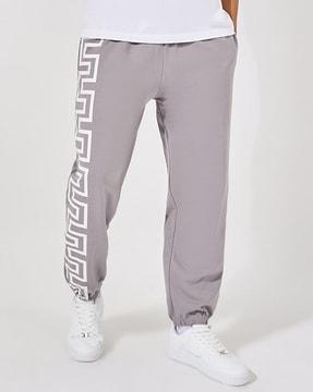 men printed jogger pants