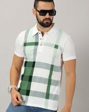 men printed polo t-shirt