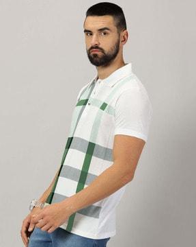 men printed polo t-shirt