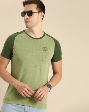 men printed regular fit crew-neck t-shirt