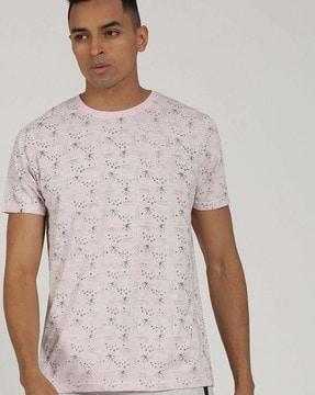 men printed regular fit crew-neck t-shirt