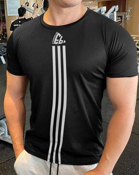 men printed regular fit crew-neck t-shirt