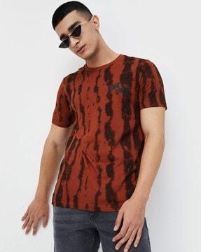 men printed regular fit crew-neck t-shirt