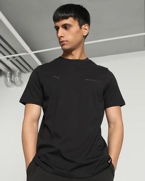 men printed regular fit motorsport crew-neck t-shirt