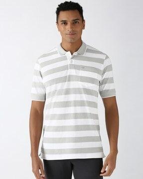 men printed regular fit polo t-shirt