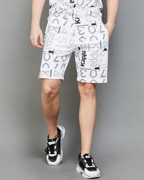 men printed regular fit shorts