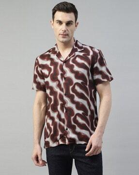 men printed relaxed fit shirt