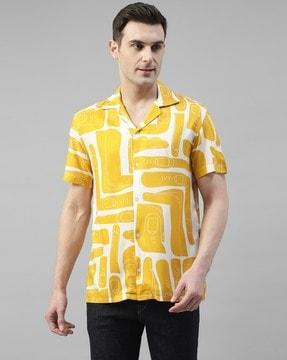 men printed relaxed fit shirt