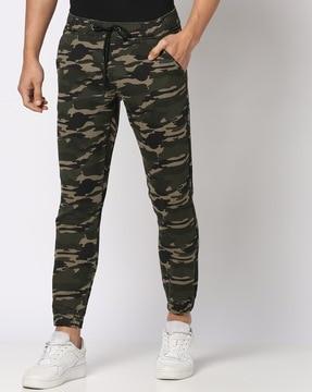 men printed skinny fit joggers