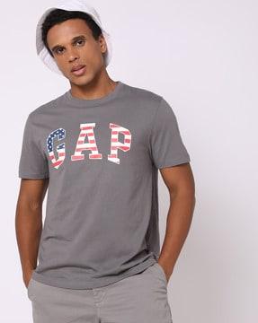 men printed slim fit crew-neck t-shirt