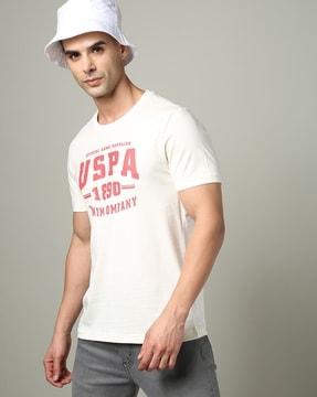 men printed slim fit crew-neck t-shirt