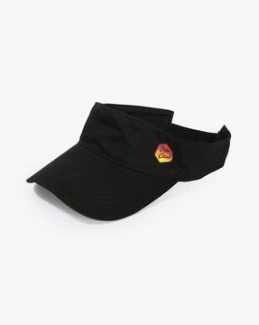 men printed visor cap