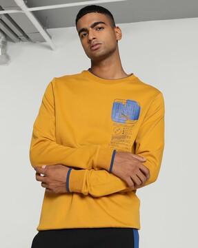 men puma x one8 elevated slim fit sweatshirt