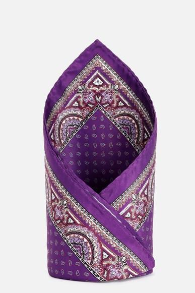 men purple party pocket square