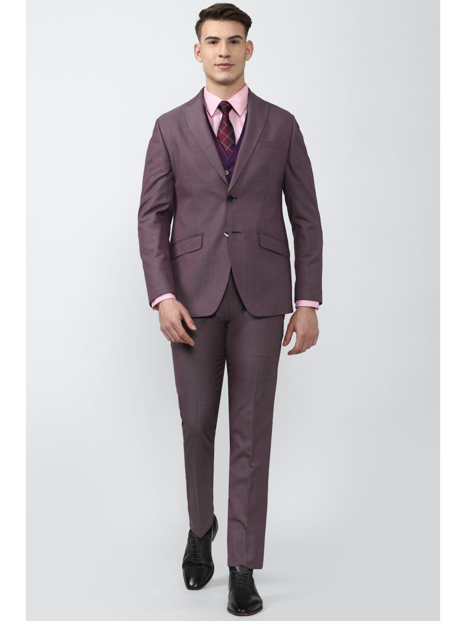 men purple suit (set of 3)