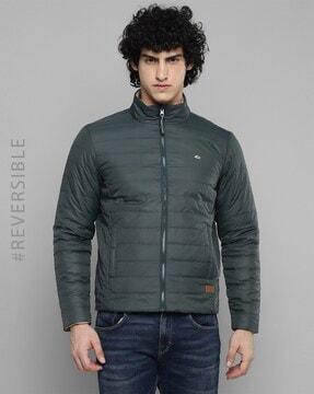 men quilted puffer jacket