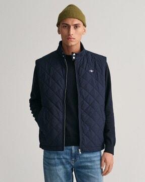 men quilted regular fit puffer jacket