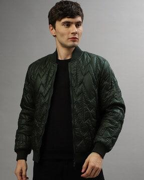 men quilted regular fit puffer jacket