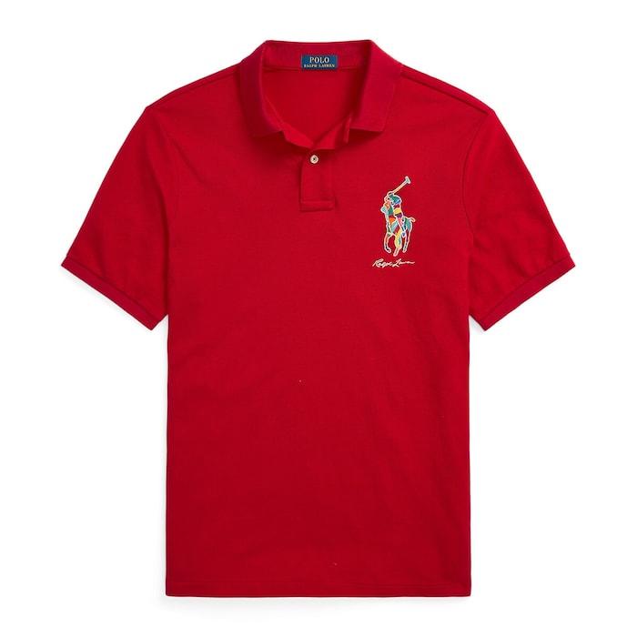 men red classic fit big pony mesh polo shirt