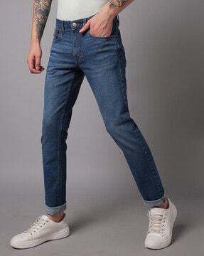 men regallo mid-wash skinny fit jeans