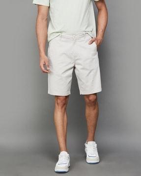 men regular fit bermudas with insert pockets