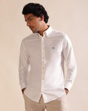 men regular fit button-down-collar shirt