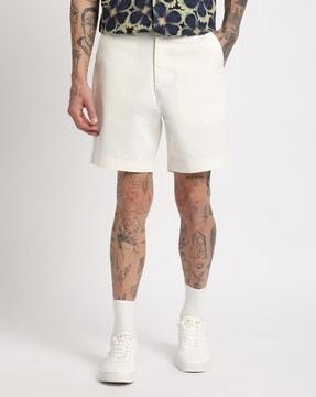 men regular fit city shorts with insert pockets