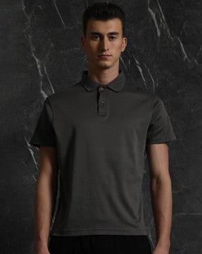 men regular fit cotton polo t-shirt