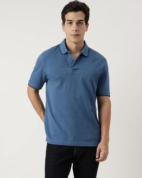 men regular fit cotton polo t-shirt
