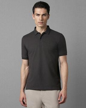 men regular fit cotton polo t-shirt