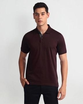 men regular fit cotton polo t-shirt