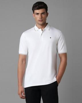 men regular fit cotton polo t-shirt