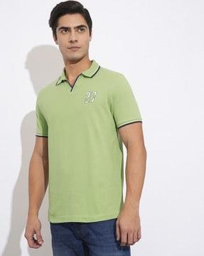 men regular fit cotton polo t-shirt