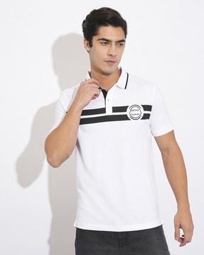 men regular fit cotton polo t-shirt