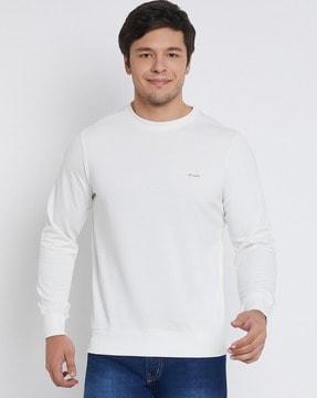 men regular fit crew-neck sweatshirt