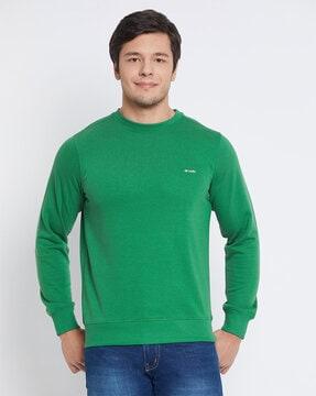 men regular fit crew-neck sweatshirt