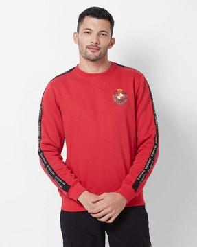 men regular fit crew-neck sweatshirt