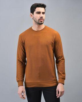 men regular fit crew-neck sweatshirt