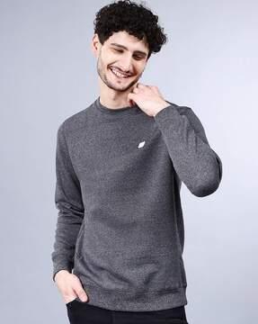 men regular fit crew-neck sweatshirt