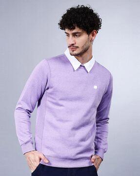 men regular fit crew-neck sweatshirt