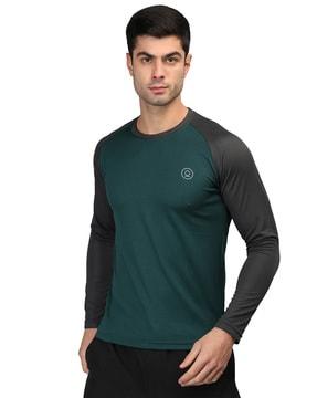 men regular fit crew-neck t-shirt with logo print