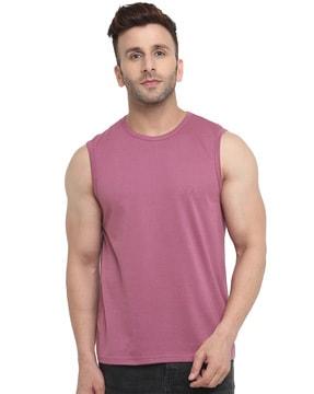 men regular fit crew-neck t-shirt with logo print