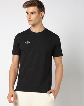 men regular fit crew-neck t-shirt with logo print