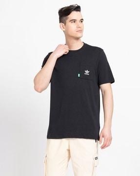 men regular fit crew-neck t-shirt with logo print