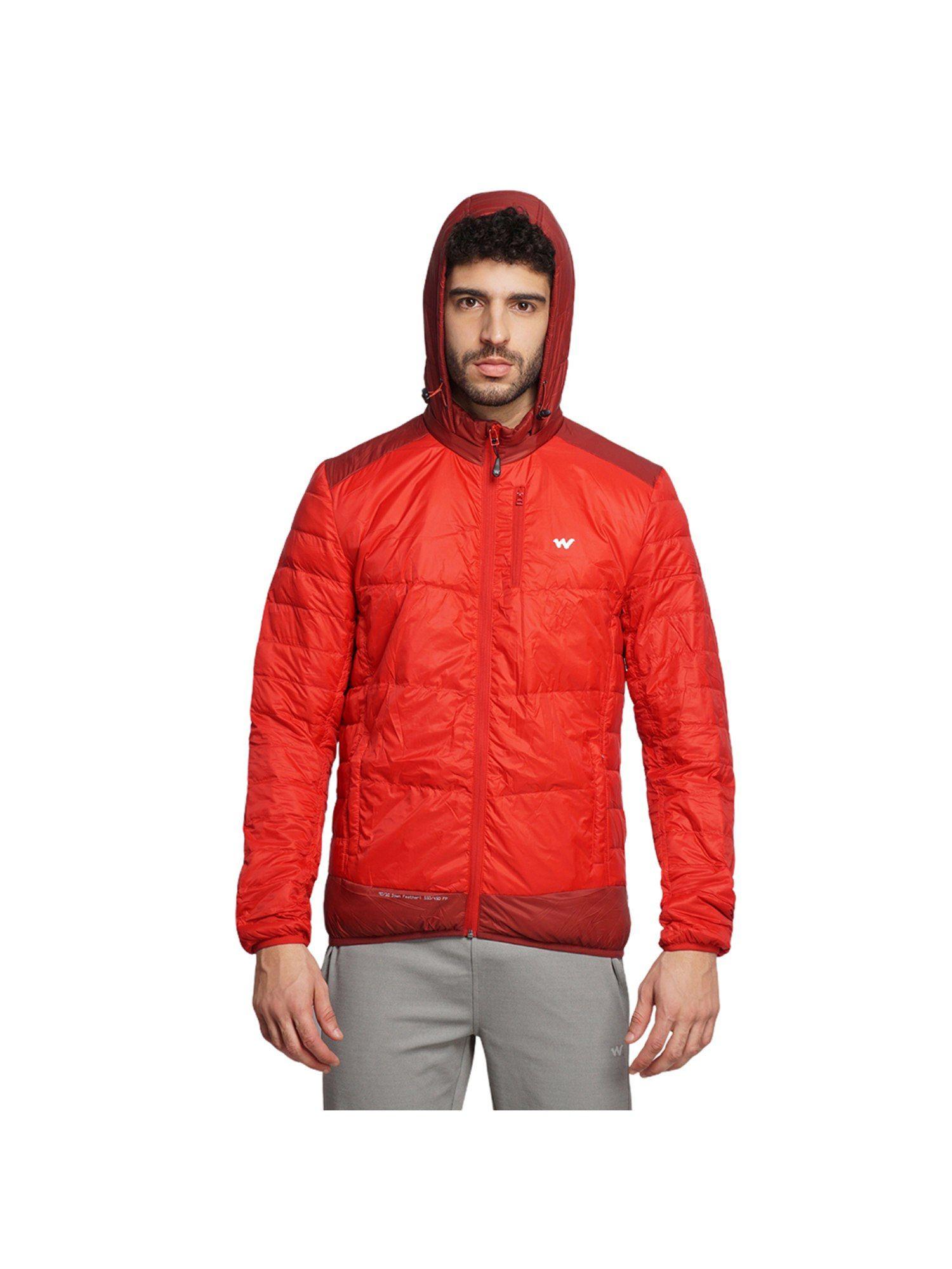 men regular fit down jackets-red