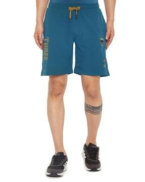 men regular fit flat-front bermudas