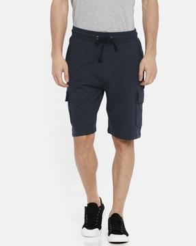 men regular fit flat-front cargo shorts