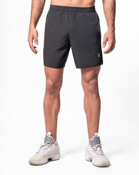 men regular fit flat front city shorts